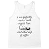 good book and coffee rectangle Tank Top