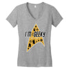 im geeky and i know it Women's V-Neck T-Shirt