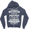 Super Cool Pop Pop Of A Freaking Awesome Grandson Zipper Hoodie