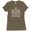 an atom Ladies Fitted T-Shirt