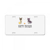 happy meowr License Plate