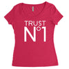 trust no Women's Triblend Scoop T-shirt