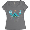 Crab Women's Triblend Scoop T-shirt