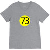73 the perfect number t shirt the big bang theory cool funny V-Neck Tee