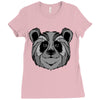 panda zentagle Ladies Fitted T-Shirt