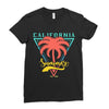California Summer For Ladies Fitted T-Shirt