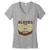 beards turn laziness into awesomeness Women's V-Neck T-Shirt