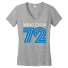 wing chun 72 retro Women's V-Neck T-Shirt