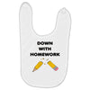 down with homework Baby Bibs
