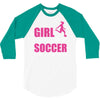 all this girl cares about is soccer and like maybe 3 people 3/4 Sleeve Shirt