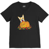 corgi pumpkin V-Neck Tee