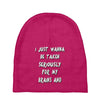 brains and stuff girls Baby Beanies