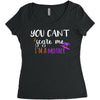 you can't scare me i'm a mother Women's Triblend Scoop T-shirt