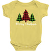 lumberjack tree merry christmas Baby Bodysuit