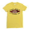 December  Peeking Out Baby Boy Ladies Fitted T-Shirt