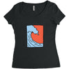 Wave Women's Triblend Scoop T-shirt