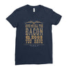 bacon2 Ladies Fitted T-Shirt