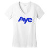 vote aye for scotland scottish yes independence Women's V-Neck T-Shirt