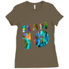 team 10 colorful Ladies Fitted T-Shirt