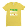 Vegan Because Plant Powered Badass Was Not an Offical Tittle Ladies Fitted T-Shirt