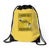 beer goggles sign, ideal gift or birthday present. Drawstring Bags