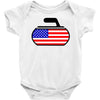 usa curling Baby Bodysuit