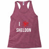 i heart sheldon Racerback Tank
