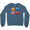 cool retro 80s pacman ghosts video games Crewneck Sweatshirt