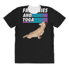 frenchies and yoga All Over Women's T-shirt