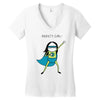 anxiety girl Women's V-Neck T-Shirt