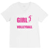 all this girl care about is volleyball V-Neck Tee