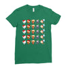 christmas animal Ladies Fitted T-Shirt