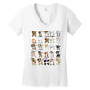 dabbing animals Women's V-Neck T-Shirt