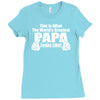 what world's greatest papa Ladies Fitted T-Shirt