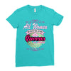 quens are born [your date] Ladies Fitted T-Shirt