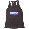 swim like a girl neon Racerback Tank