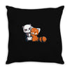 panda hug Throw Pillow