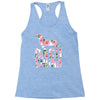 dachshund floral Racerback Tank