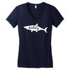 Momma Shark Women's V-Neck T-Shirt