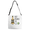 tequila   best friends Adjustable Strap Totes