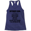Super October Girl Racerback Tank