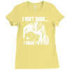 i dont snore i dream i`m a 4 x 4 Ladies Fitted T-Shirt