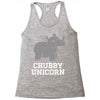 chubby unicorn rhino Racerback Tank