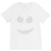 evil scary pumpkin face V-Neck Tee