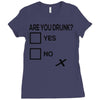 are you drunk check Ladies Fitted T-Shirt