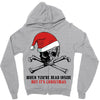 skull christmas Zipper Hoodie