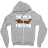 i'm with furiosa Zipper Hoodie