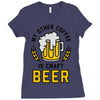 my other coffee is craft beer Ladies Fitted T-Shirt