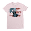 us flag Ladies Fitted T-Shirt