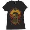 skull pirate Ladies Fitted T-Shirt